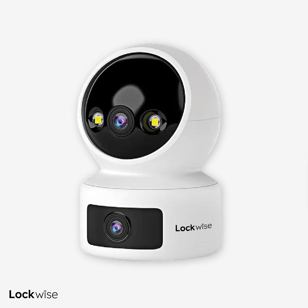 Cámara de Seguridad WiFi Interior Full HD Doble Lente Lockwise 1 un
