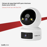 Cámara de Seguridad WiFi Interior Full HD Doble Lente Lockwise 1 un