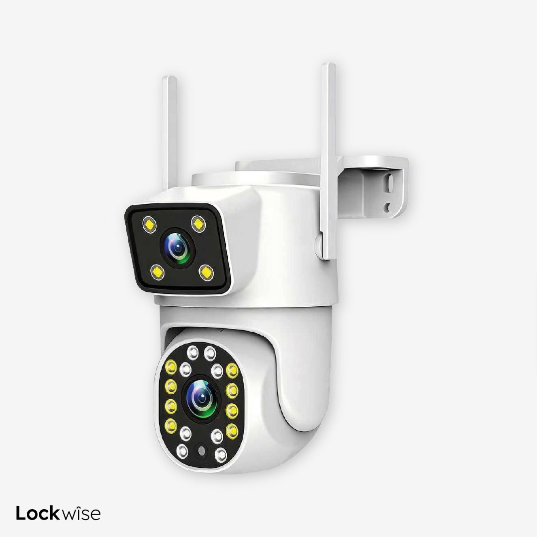 Cámara de Seguridad WiFi Exterior Full HD Doble Lente Lockwise 1 un