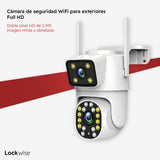 Cámara de Seguridad WiFi Exterior Full HD Doble Lente Lockwise 1 un