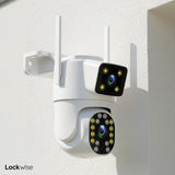 Cámara de Seguridad WiFi Exterior Full HD Doble Lente Lockwise 1 un