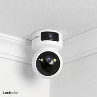 Cámara de Seguridad WiFi Interior Full HD Doble Lente Lockwise 1 un