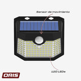 Set de 4 Focos Solares LED con Sensor de Movimiento para Exterior 1 un