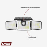 Foco Solar LED de Muro con Sensor de Movimiento 1 un