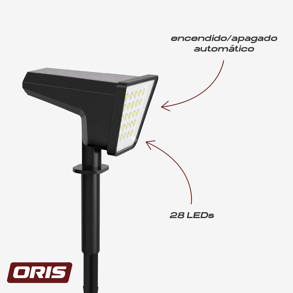 Foco Solar LED Estaca para Jardín 1 un