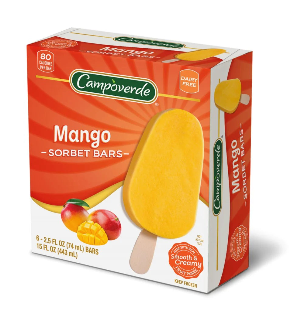 Helado Paleta Mango Campoverde 6 x 71 g