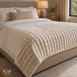Manta Ultra Suave Burbujas Beige 150 x 200 cm Blair Home 1 un