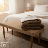 Manta Sherpa Café 130 x 170 cm Comfy Bliss 1 un