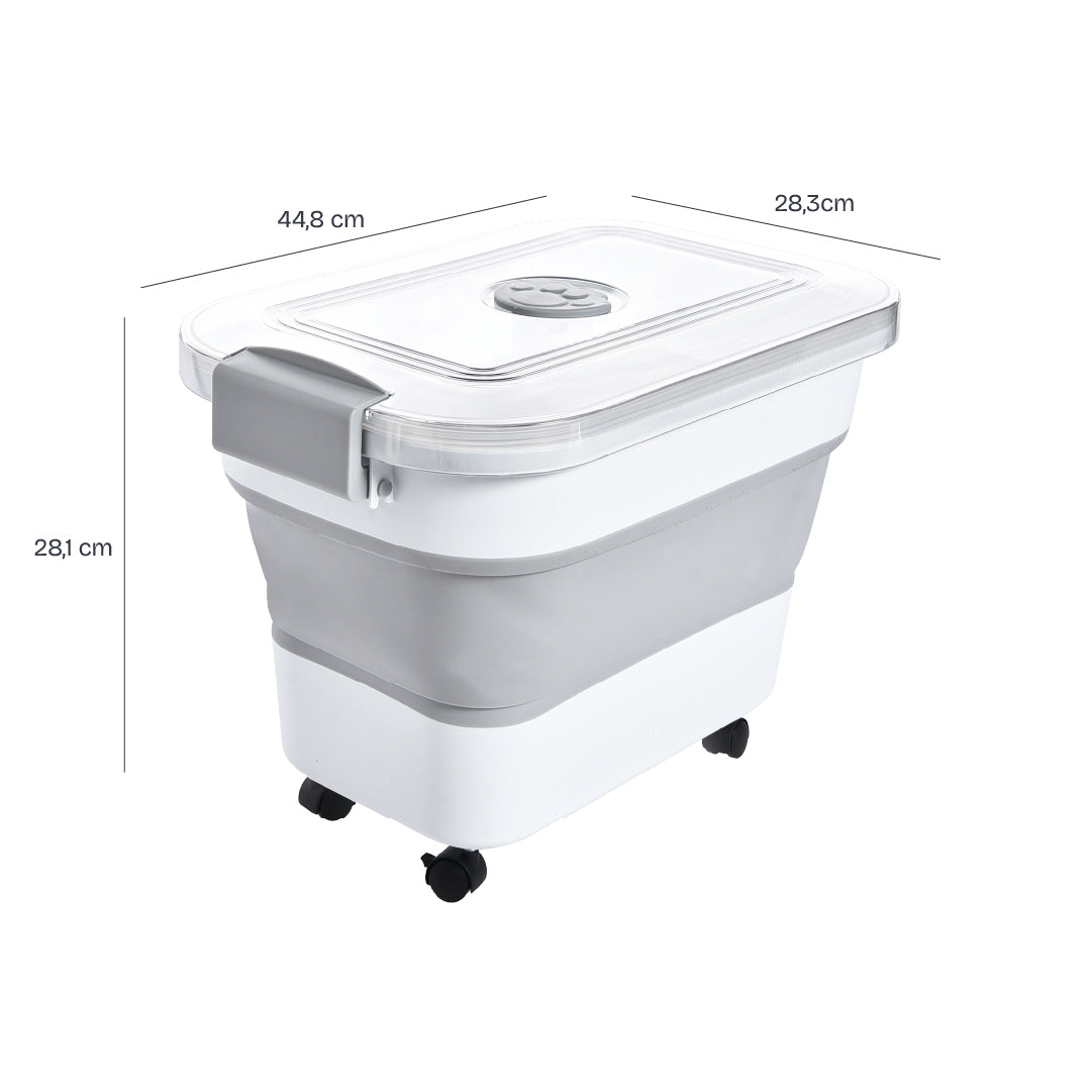 Contenedor Alimento Plegable para Mascotas 30L 1 un