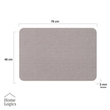 Piso Baño Rubber Gris Claro 3mm Home Logics 1 un