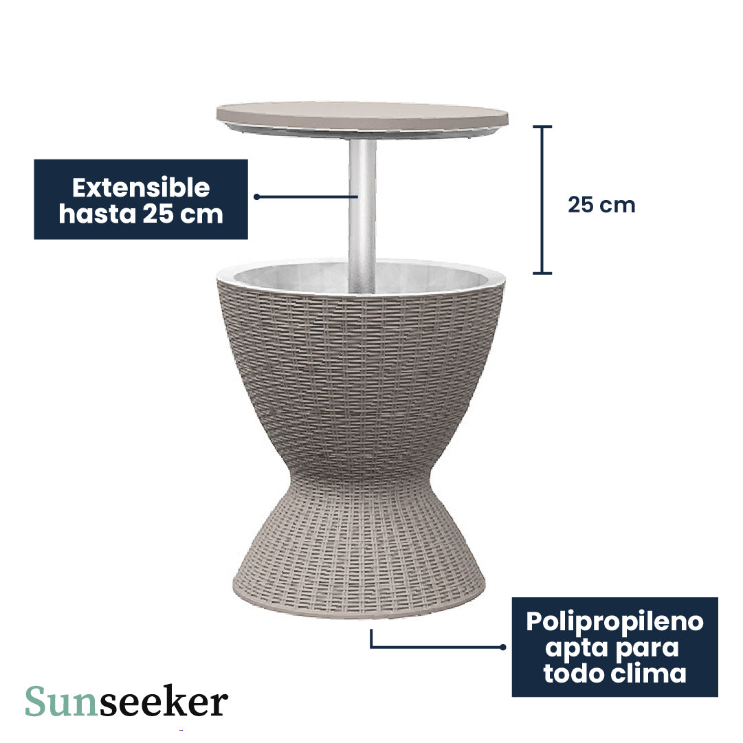 Mesa Cooler Brown Patio 30L Sunseeker 1 un