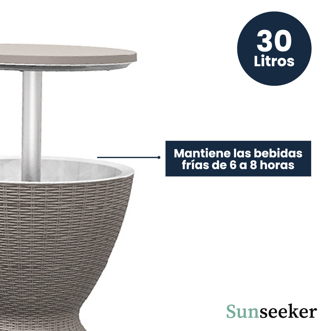 Mesa Cooler Brown Patio 30L Sunseeker 1 un