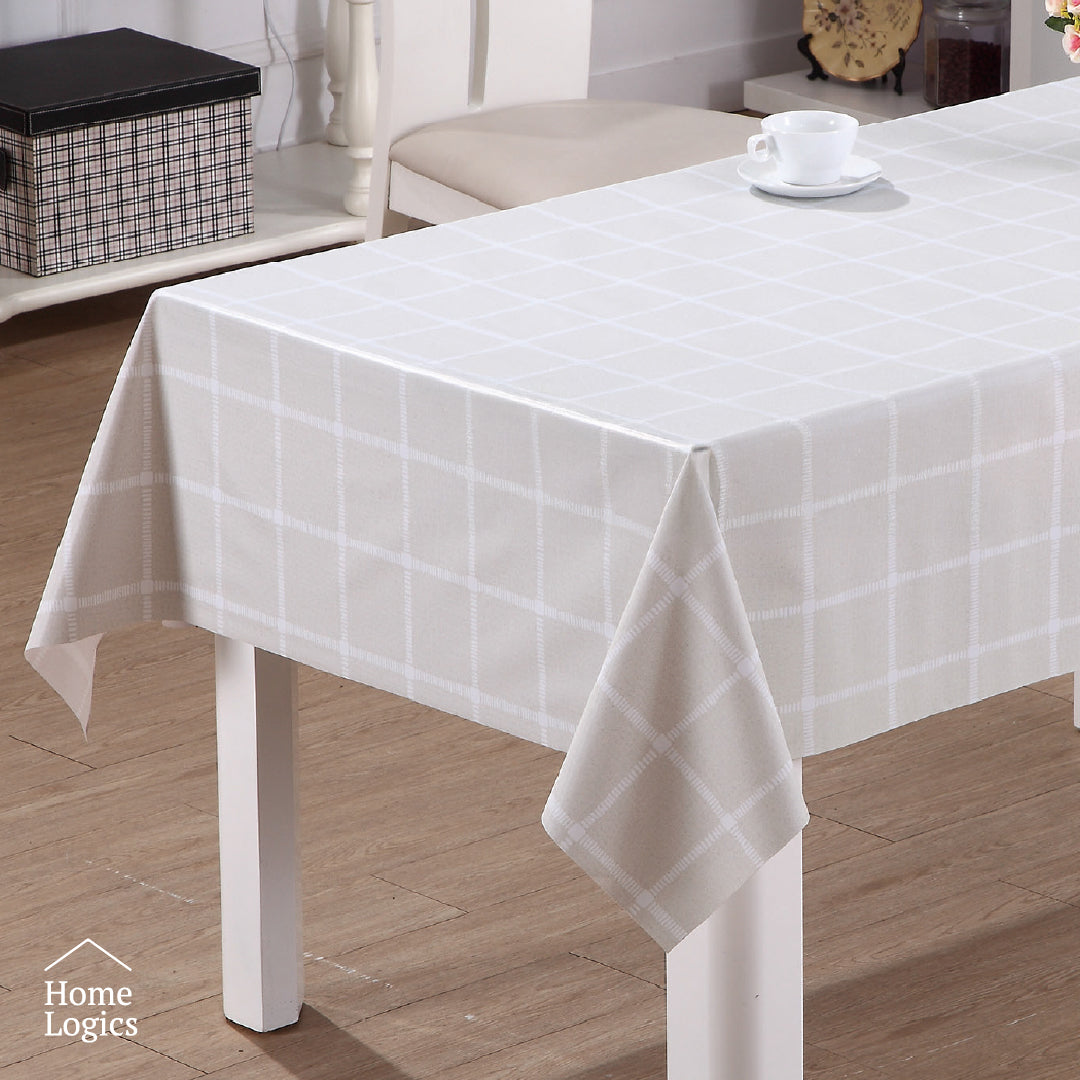 Mantel Cuadriculado Sand 140x210 cm Home Logics 1 un