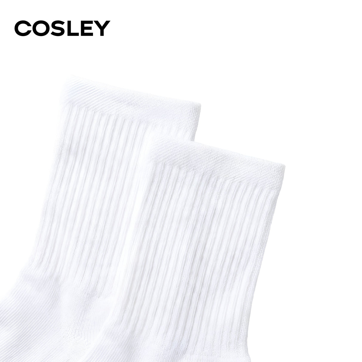 Calcetines Mujer Cushion Mid-Crew Black&White Cosley Pack 6