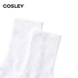 Calcetines Mujer Cushion Mid-Crew Black&White Cosley Pack 6