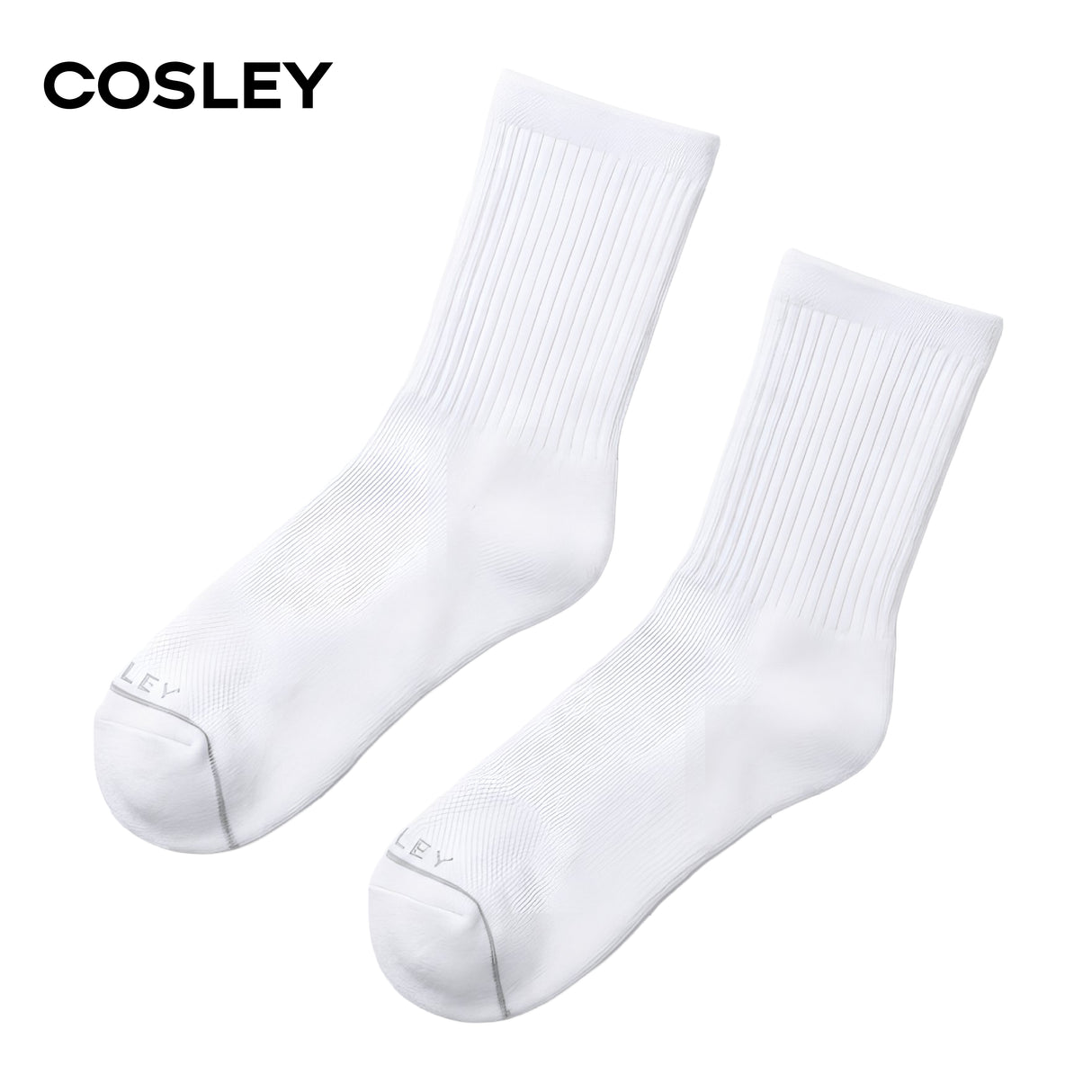 Calcetines Mujer Cushion Mid-Crew Black&White Cosley Pack 6