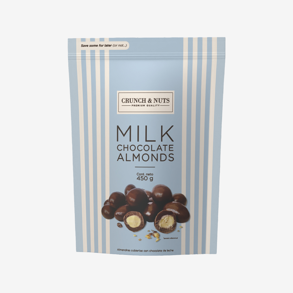 Almendras Bañadas en Chocolate Crunch & Nuts 450 g