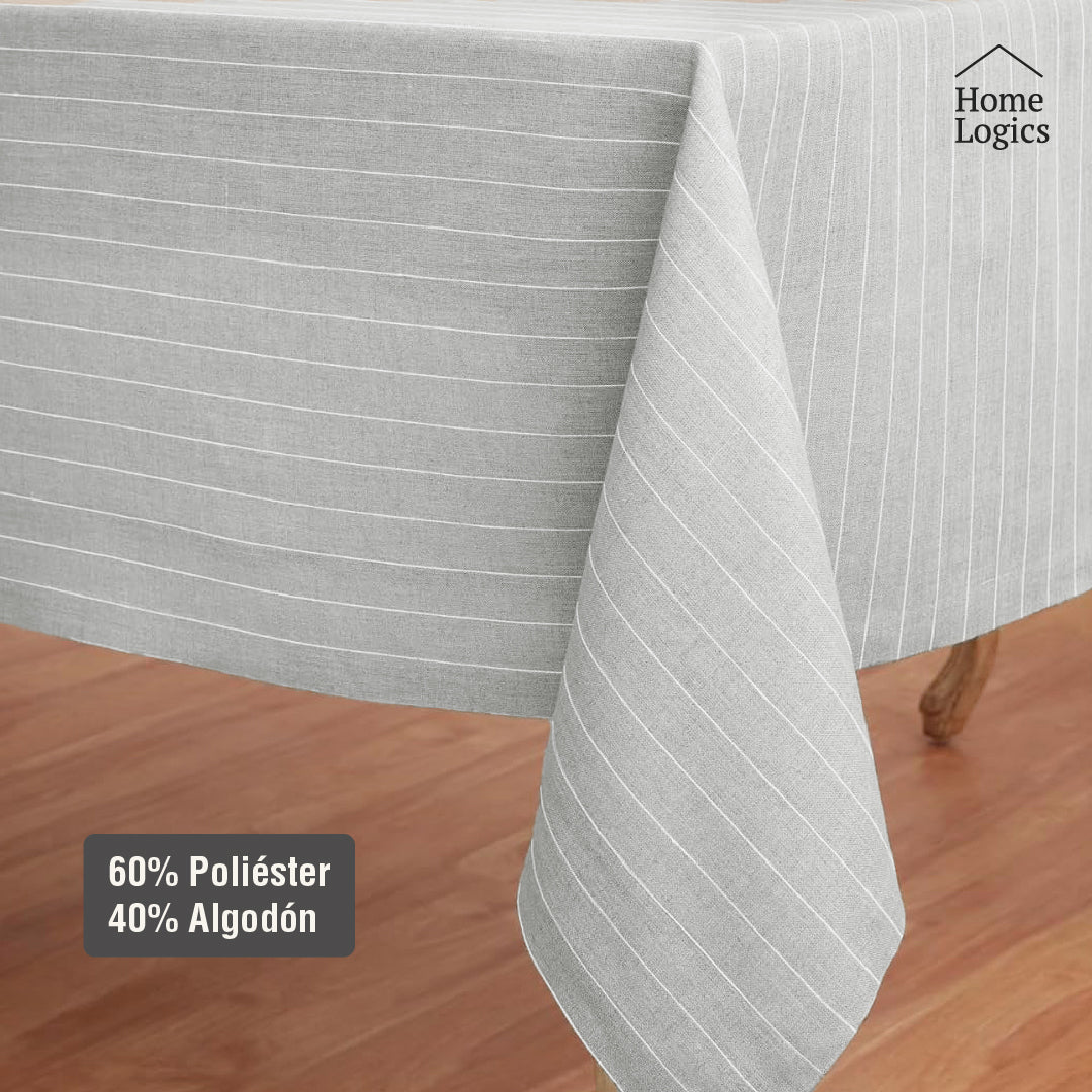 Mantel Rectangular Gris 150 x 260 cm Blair Home 1 un