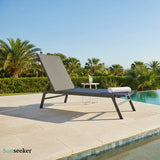 Reposera Acero Exterior 190 x 59 x 32 cm Cool Gray Sunseeker 1 un