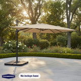 Quitasol de Terraza Cuadrado Aluminio Santorini 3m 360° Canberra 1 un