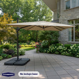 Quitasol de Terraza Cuadrado Aluminio Santorini 3m 360° Canberra 1 un