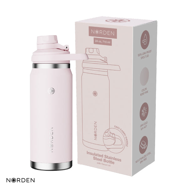 Botella Térmica Acero Inox Rose Pink 710 ml Norden 1 un