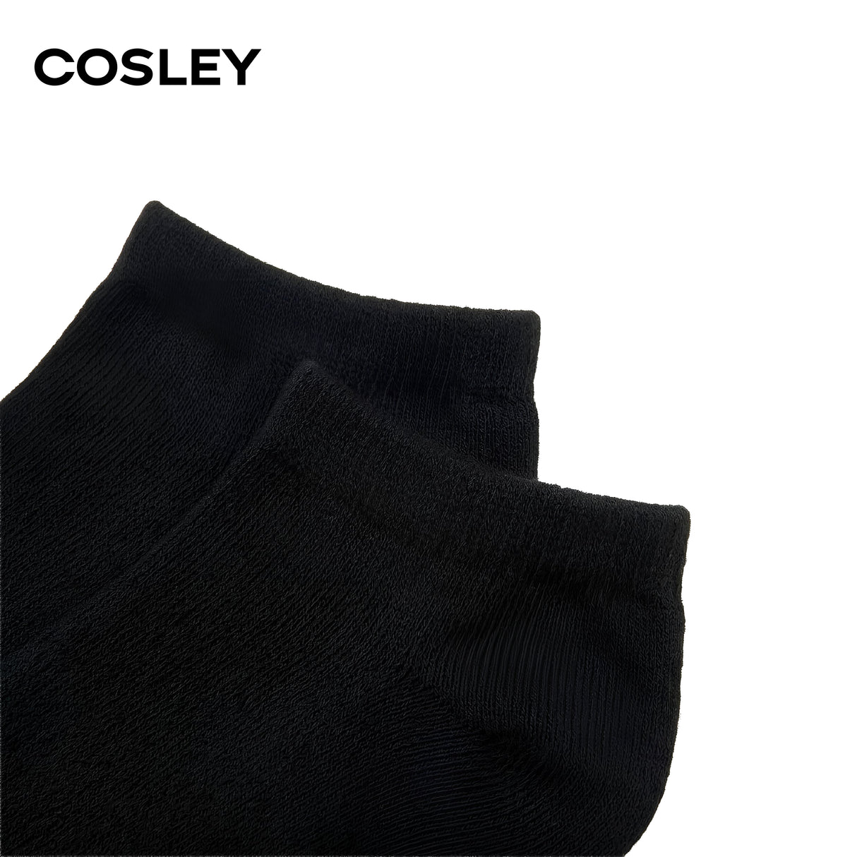 Calcetines Mujer Acolchados No Show Black Cosley Pack 6