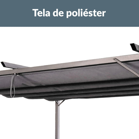 Pérgola Bioclimática Acero 3x4 m Canberra 1 un