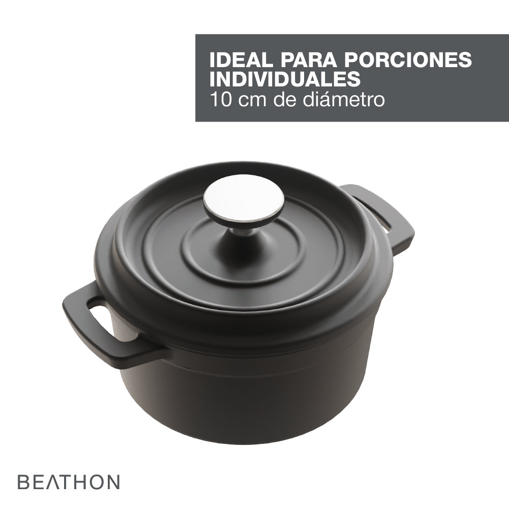 Olla de Hierro Fundido Pre-Curada 13 Cm Beathon 1 un