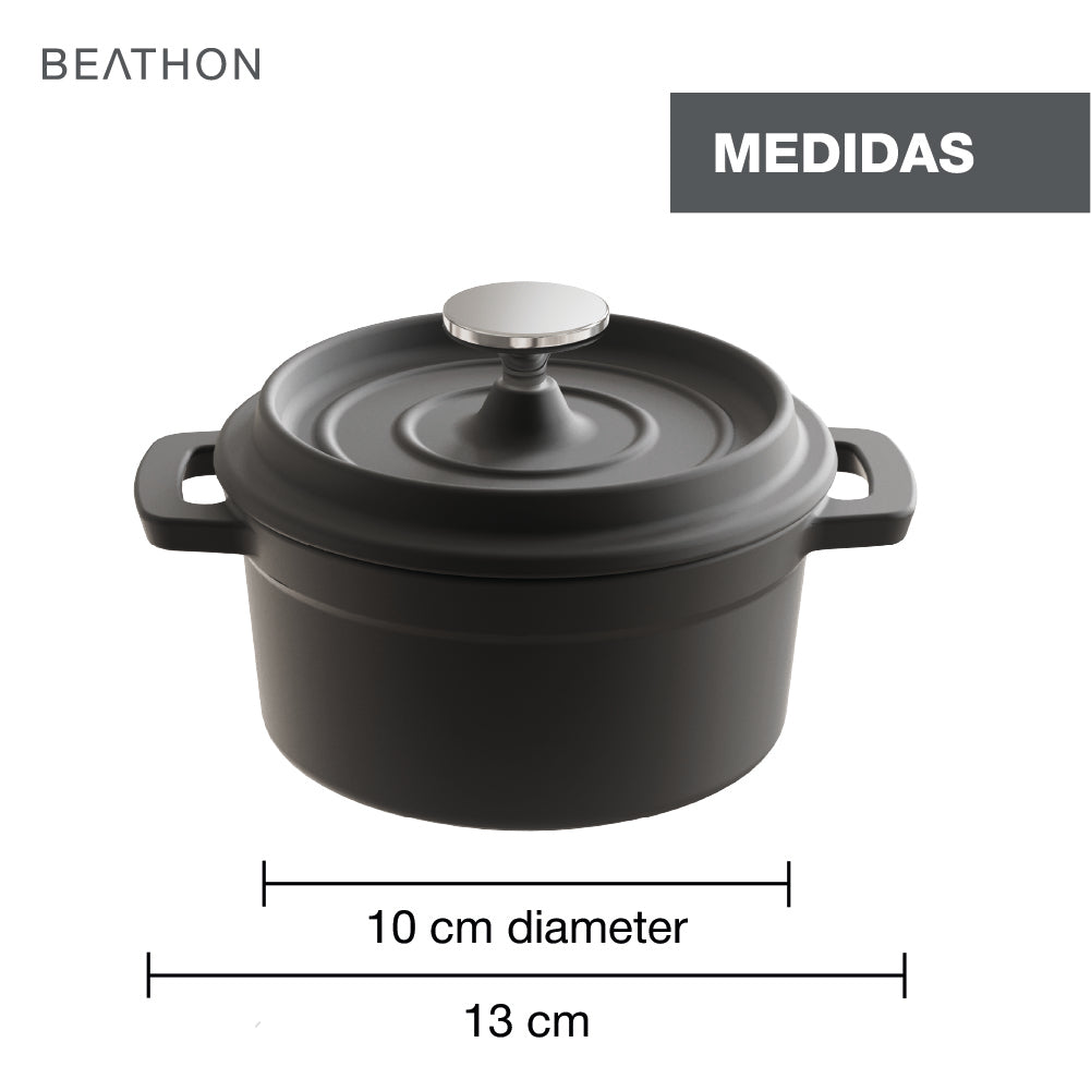 Olla de Hierro Fundido Pre-Curada 13 Cm Beathon 1 un