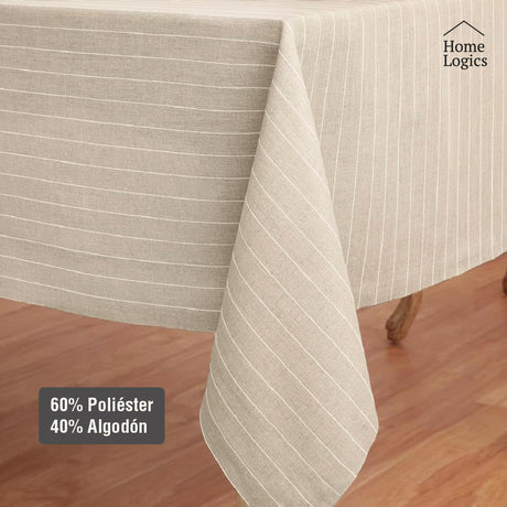 Mantel Rectangular Beige 150 x 260 cm Blair Home 1 un