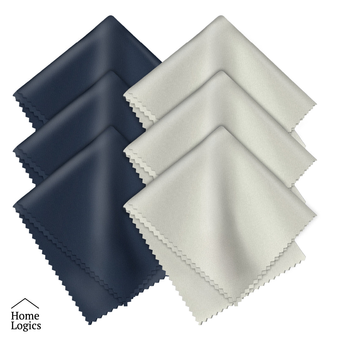 Set de 6 Paños Microfibra Limpieza Lentes Home Logics