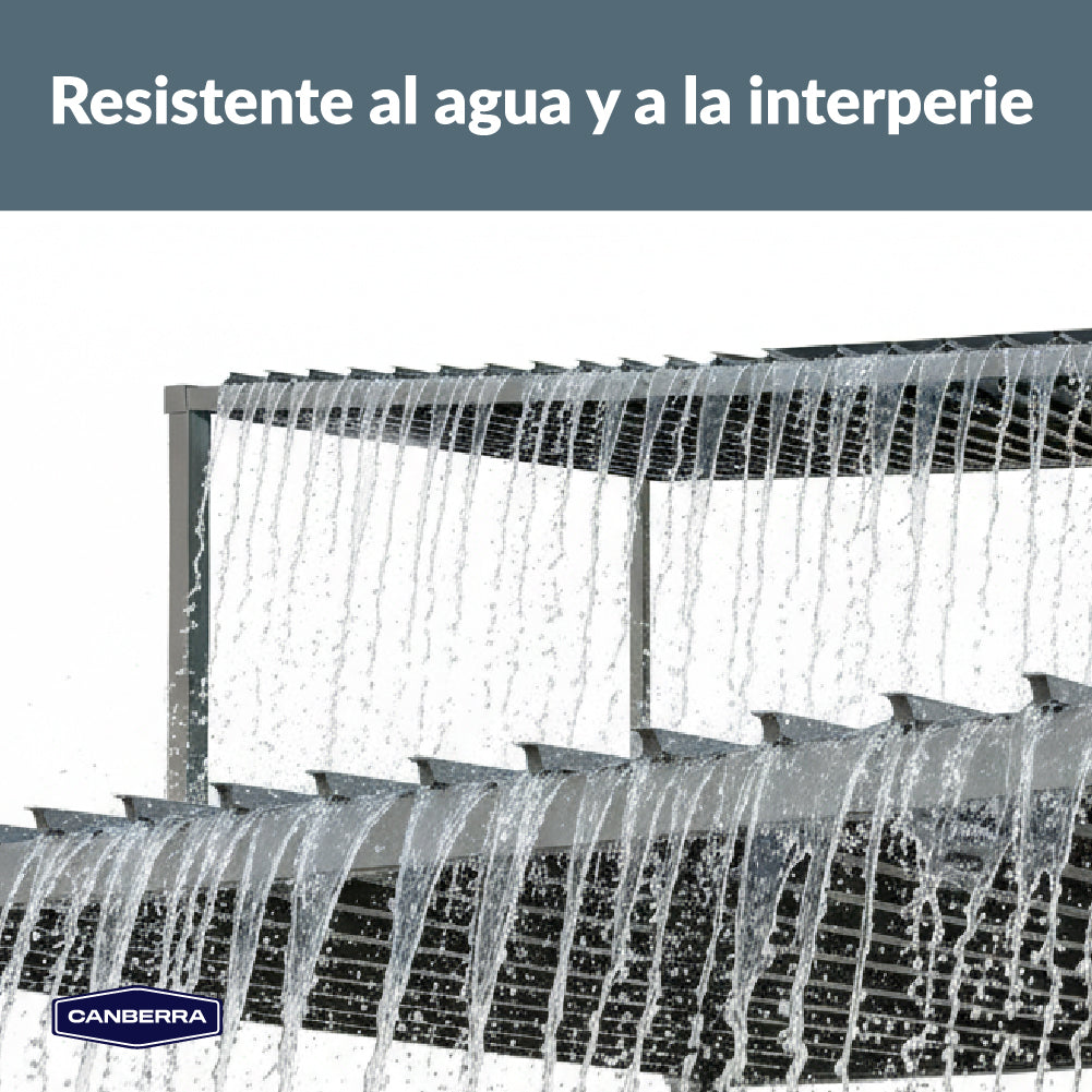 Pérgola Bioclimática 3 x 4 m Acero Techo Ajustable Solara Canberra 1 un