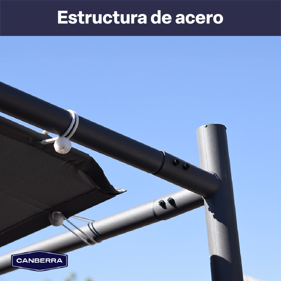 Toldo Pérgola Montaje Pared 3 x 4 m Canberra 1 un