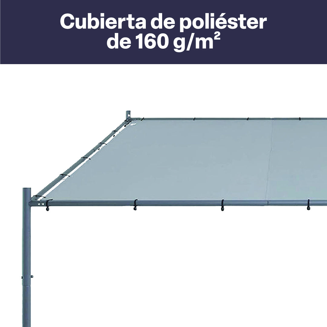 Toldo Pérgola Montaje Pared 3 x 4 m Canberra 1 un