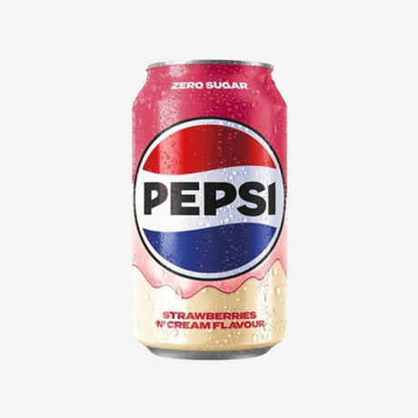 Bebida Frutilla & Crema Zero Azúcar Lata Pepsi 24 x 330 ml