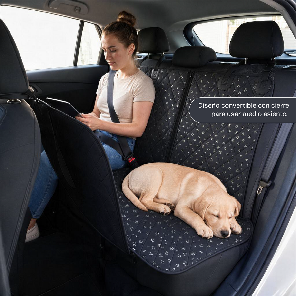 Funda Cubre Asiento de Auto para Mascotas The Pet Corner 1 un