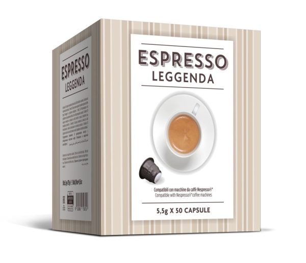 Café en Cápsulas Espresso Leggenda para Nespresso 50 un