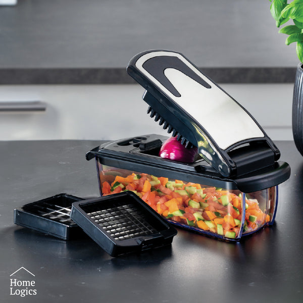 Picadora Verduras 2 en 1 Acero Inox Home Logics