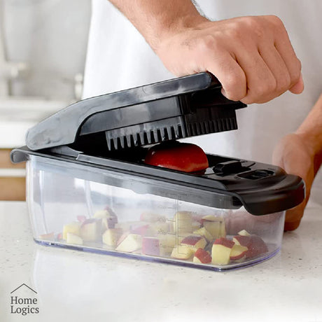 Picadora Verduras 2 en 1 Acero Inox Home Logics