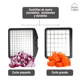 Picadora Verduras 2 en 1 Acero Inox Home Logics