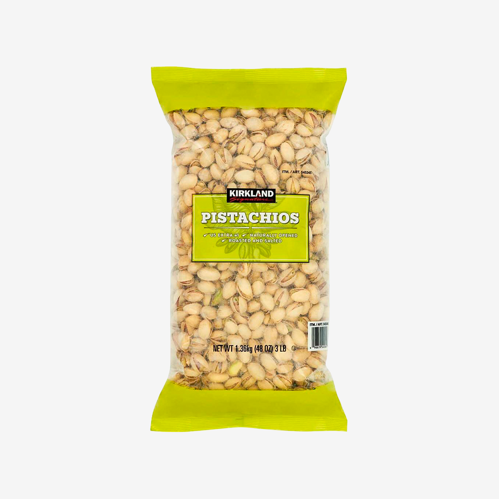 Pistachos Tostados Salados con Cáscara Kirkland 1.36 kg