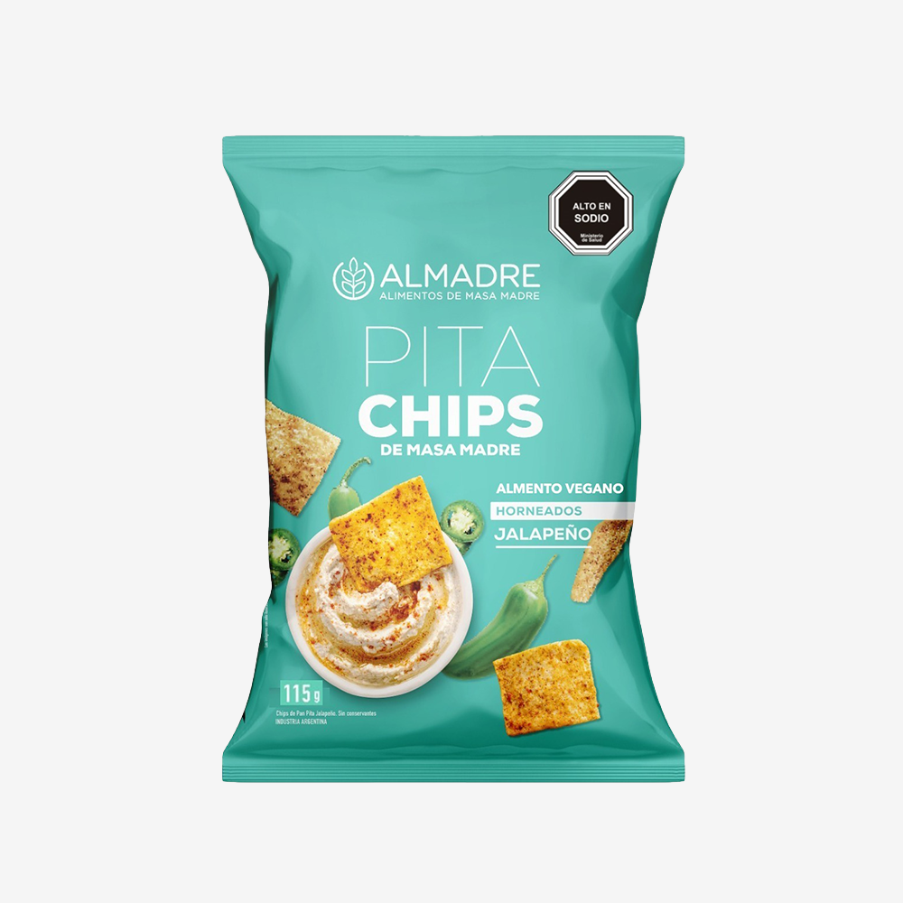 Pita Chips Jalapeño Almadre 115 g