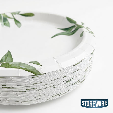 Platos de Papel 21 cm 50 un Compostable Storeware