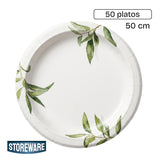 Platos de Papel 25 cm 50 un Storeware