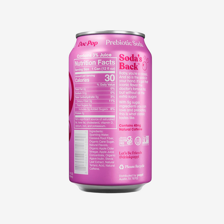 Bebida Prebiotic Doc Pop Lata Poppi 355 ml