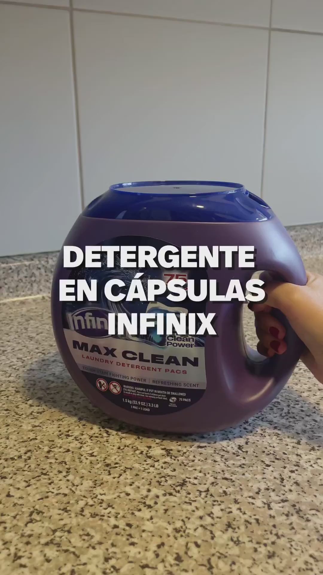Detergente en Cápsulas Infinix 75 Pods