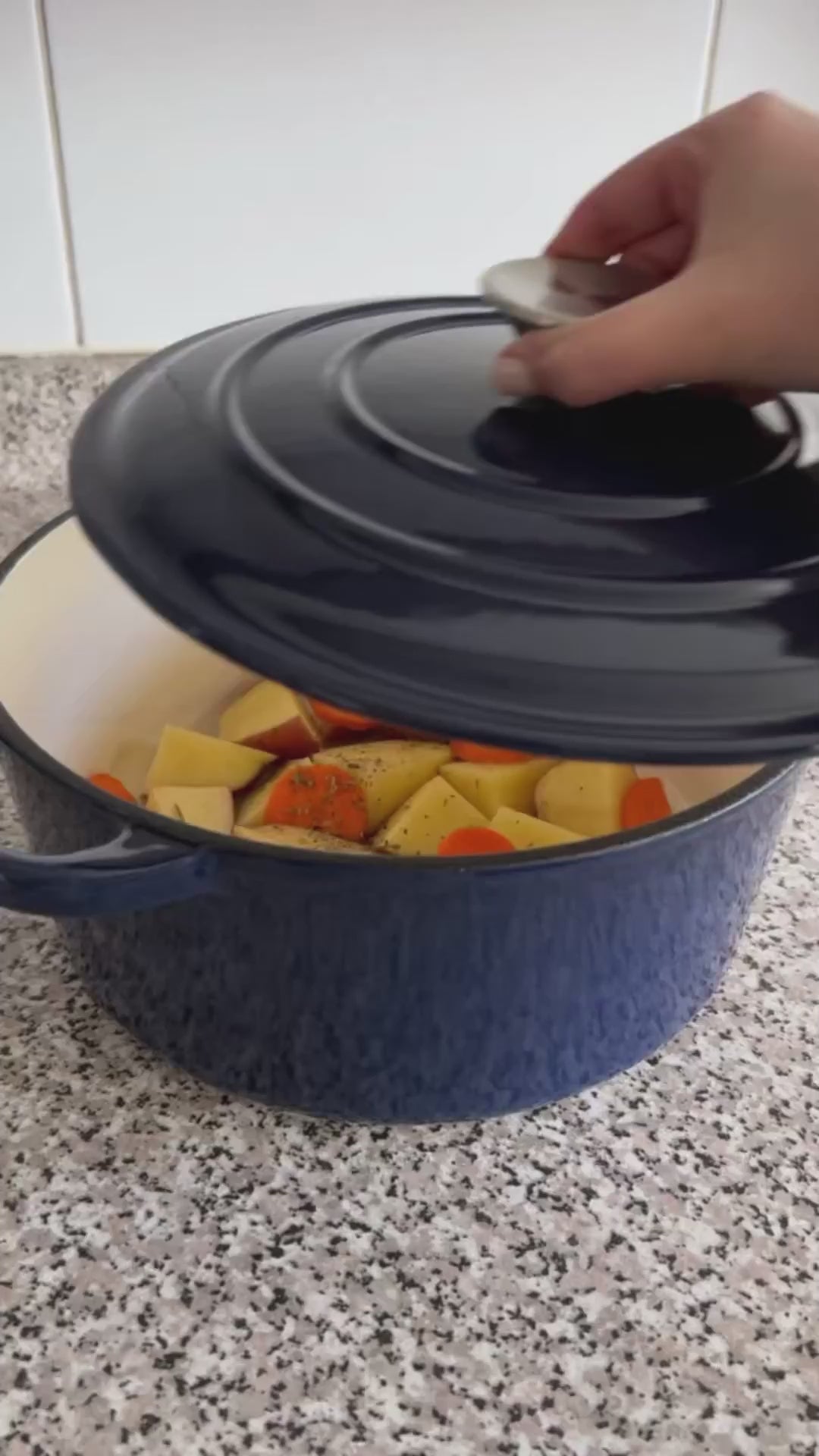 Olla Hierro Fundido Esmaltado Dutch Oven Teal Blue Beathon 1 un