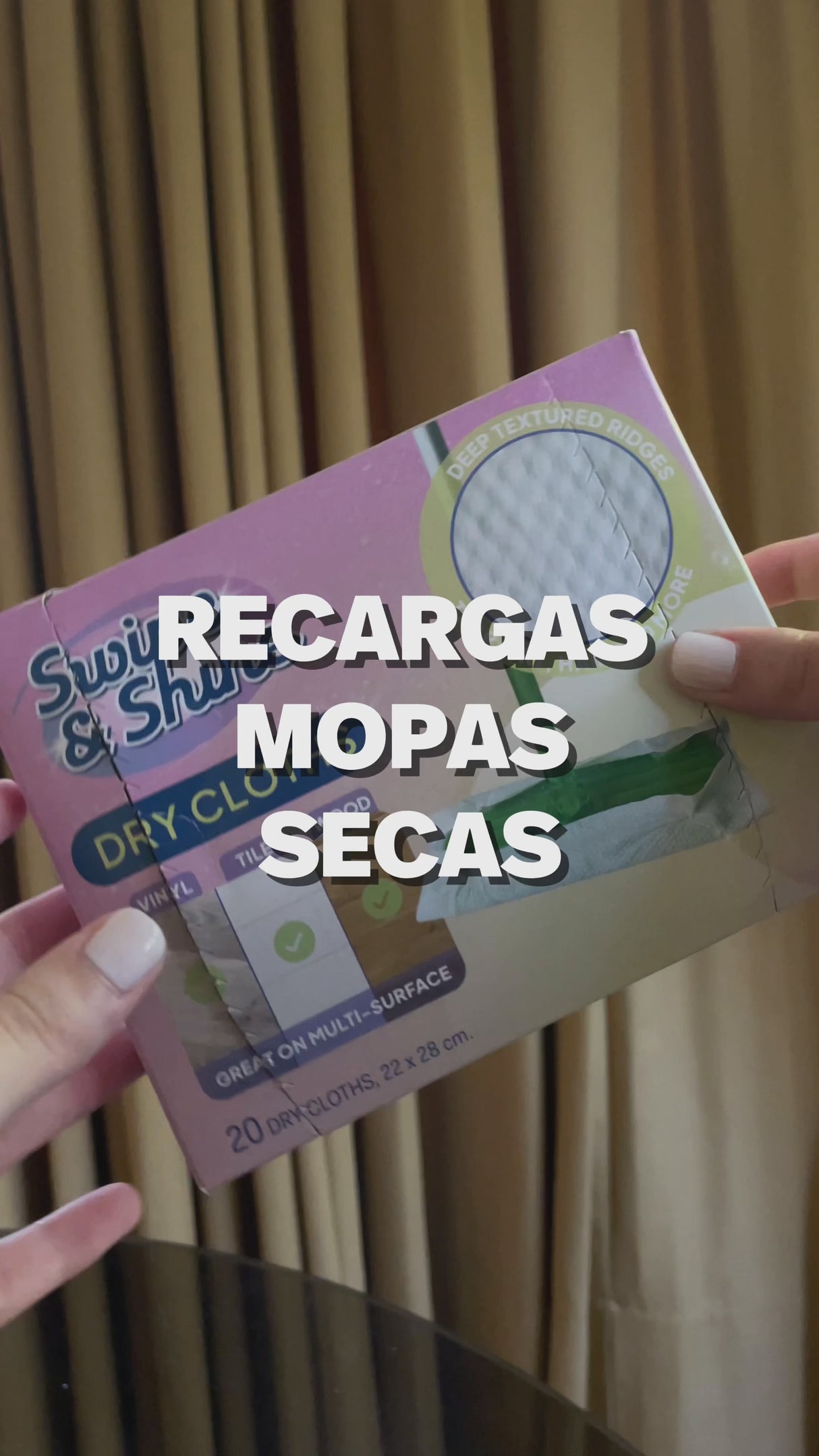 Set 20 Recargas Mopas Secas Swipe and Shine 20 un