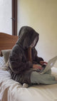 Poleron Manta Sherpa Gris Snuzz Loungewear 1 un